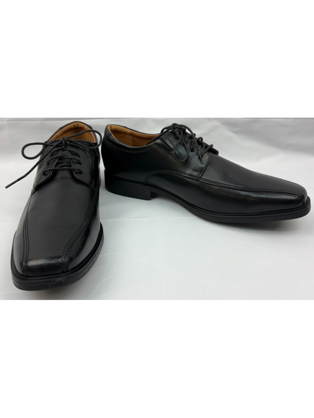 Clarks Collection Tilden Walk Men's 10.5M Black Leather Dress Shoes - Picture 2 of 12